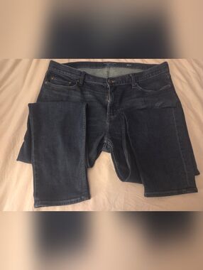 Banana Republic Men’s Dark Wash Jeans 38x32 Slim Straight Stretch Denim